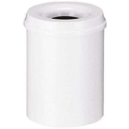Ohnivzdorný koš na papír V-Part 15 l bílý