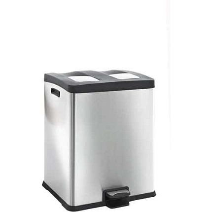 Rejoice Step Bin 2 x 30 l z matné nerezové oceli