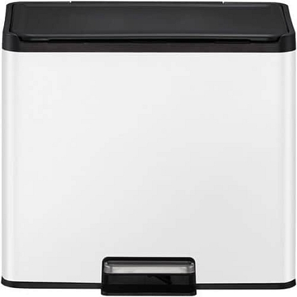 Odpadkový koš s nožním pedálem Essential Recycler Step Bin 15 + 15 l bílý