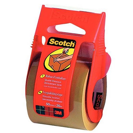 Balicí páska Scotch, s ručním zásobníkem, 20 m, Havana