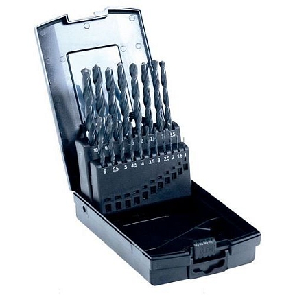 Sada laminovaných vrtáků do kovu Manutan Expert, 19 mm, průměr 1 - 10 mm