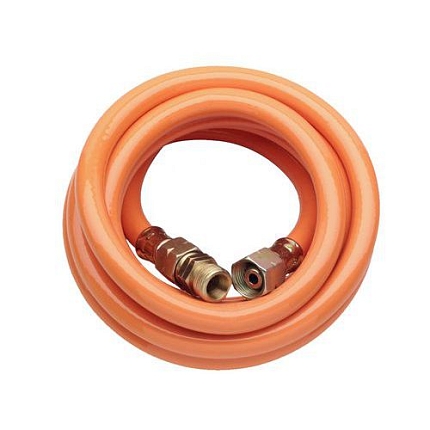 Hadice k hořákům s vnitřním závitem 3/8', levý závit, 3 m