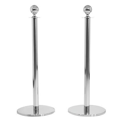 Zahrazovací sloupky s koulí Manutan, 2 ks