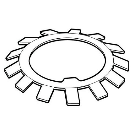 Pojistné MB podložky pro KM matice DIN 5406 Ocel Bez PU MB8