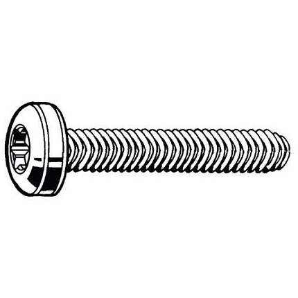 Závitotvorný šroub s válcovou vypouklou hlavou s T-hvězdicí Nerezocel A2