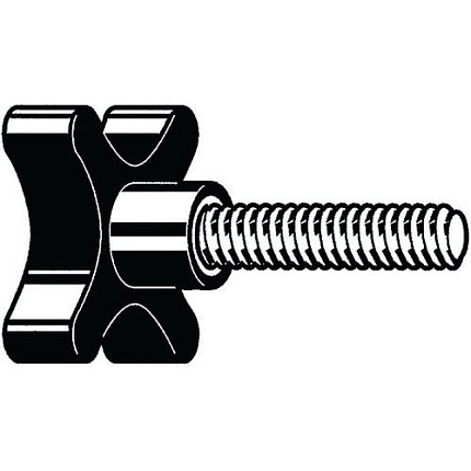 Otočná rukojeť s pozinkovaným šroubem Sklolaminátem vyztužený plast se šroubem M8X30