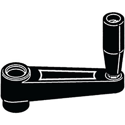 Klika s rukojetí a mosaznou závitovou vložkou Sklolaminátem vyztužený plast M12