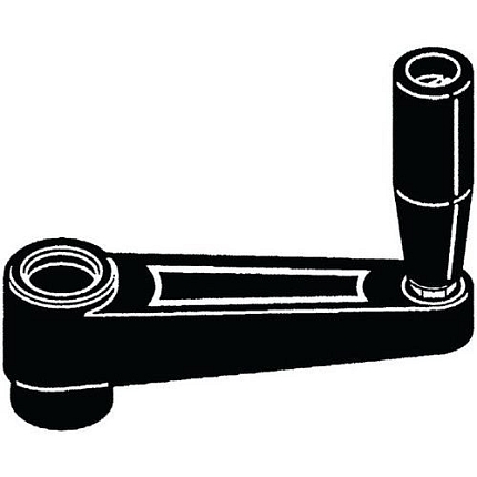 Klika se sklopnou rukojetí Sklolaminátem vyztužený plast