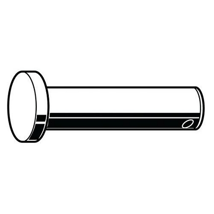 Čep s hlavou, s dírou ISO 2341 B Ocel Pozinkované 8X50X45,5MM