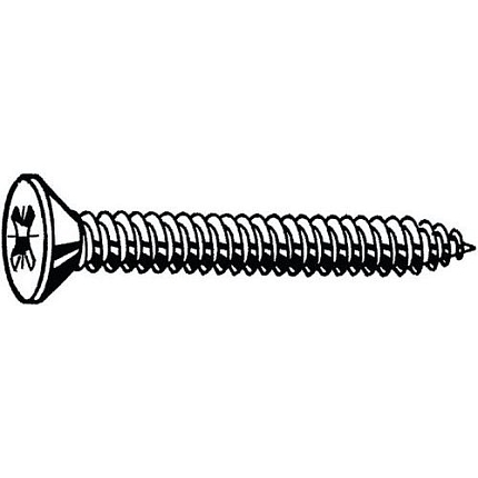 Samořezný šroub se zápustnou hlavou s křížovou drážkou DIN 7982 C-Z Nerezocel A4