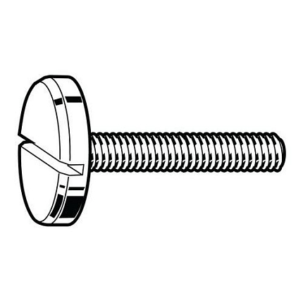 Šroub s velkou válcovou hlavou s drážkou DIN 921 Nerezocel A2 M6X16