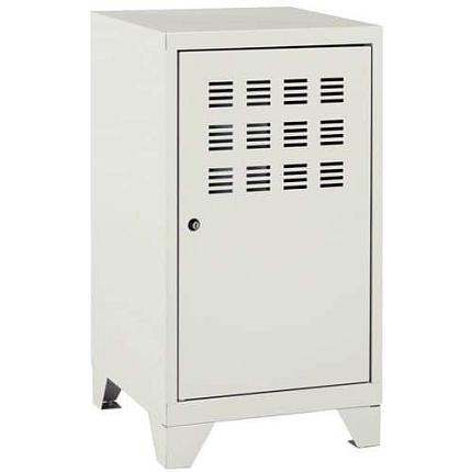 Kovová úložná skříňka, 74 x 40 x 40 cm, šedá