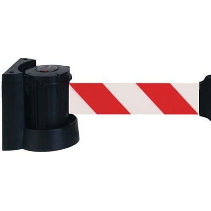 Zahrazovací pás na zeď, 3 m, červenobílý