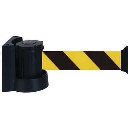 Zahrazovací pás na zeď, 3 m, žlutočerný