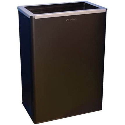 Kovový odpadkový koš Manutan Expert, 60 l, šedá