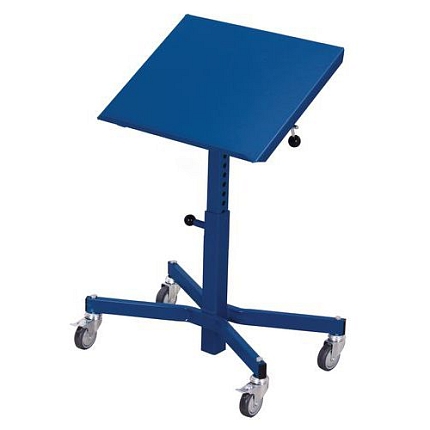 Transportní zvedací stojan s nastavitelným náklonem, do 150 kg, výška 52 - 77,5 cm, modrý