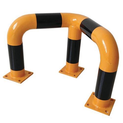 Rohová kovová zábrana, nízká, délka 60 cm - Manutan Expert