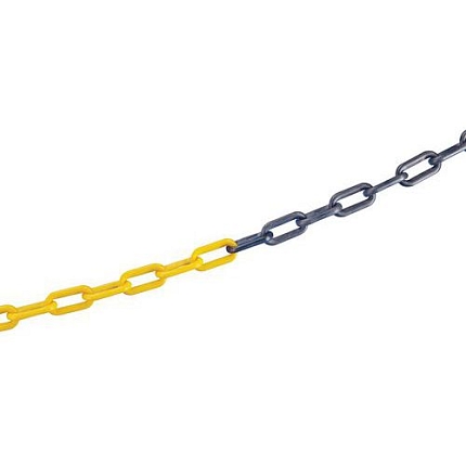 Plastový řetěz Berta k zahrazovacím sloupkům Mottez, černá/žlutá