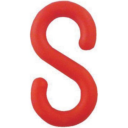 Plastové spojky Berta pro zahrazovací řetězy a sloupky Mottez, červená