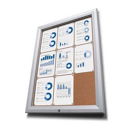 Korková vitríny SCTF, jednokřídlé