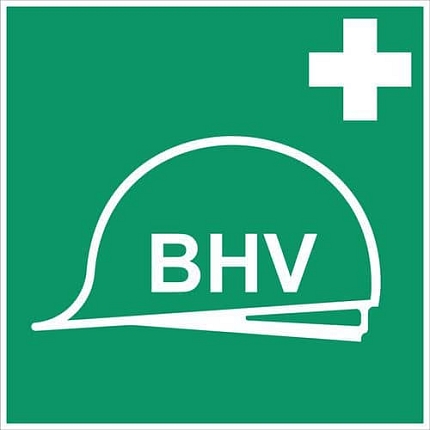 Značka nouzové evakuace – Pracovník pro nouzové situace, rozměr: 148 x 148 mm, nálepka