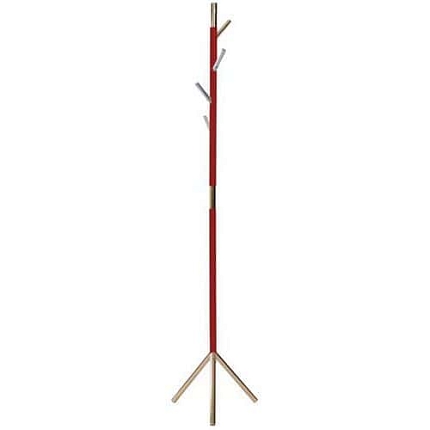 Stojanový věšák Manutan Expert Ronny, červený