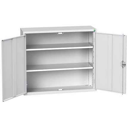 Dílenská skříň policová Bott Verso, 90 x 105 x 35 cm, 2 police, šedá-šedá