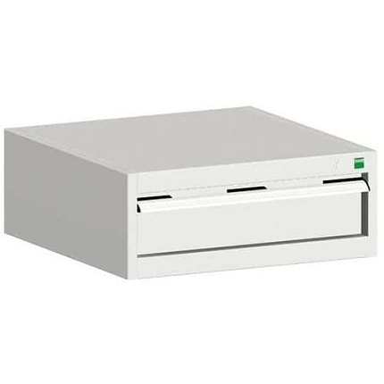 Dílenská zásuvková skříň Bott Cubio, 25 x 65 x 75 cm, 1 zásuvka, šedá-šedá