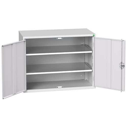 Dílenská skříň policová Bott Verso, 80 x 105 x 55 cm, 2 police, šedá-šedá
