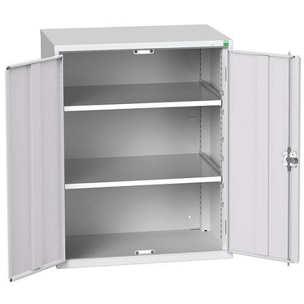 Dílenská skříň policová Bott Verso, 100 x 80 x 55 cm, 2 police, šedá-šedá