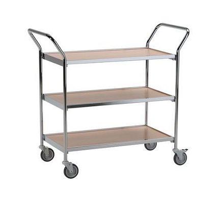 Policové vozíky Ergobjorn se dvěma madly, do 150 kg, 3 police