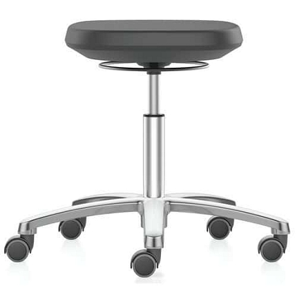 Pracovní židle Bimos Labsit 9127, polyuretan, bez podnožky, hmotnost 8,5 kg, hliníková  kříž