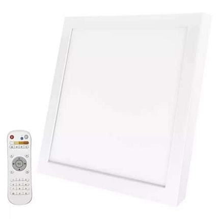 LED přisazené svítidlo RIVI, čtvercové, 20W, stmívatelné se změnou CCT