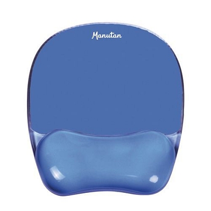 Gelová podložka Manutan Expert pod myš, modrá