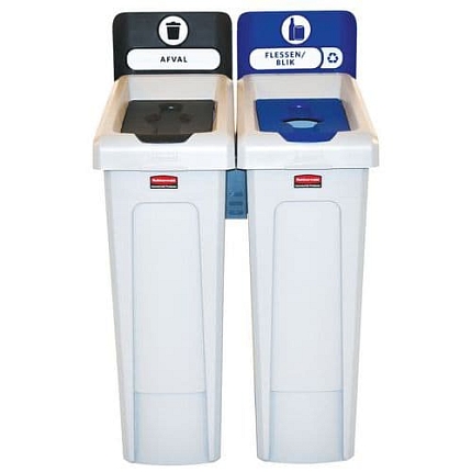 Recyklační stanice Slim Jim 174L, černomodrá_BE_NL