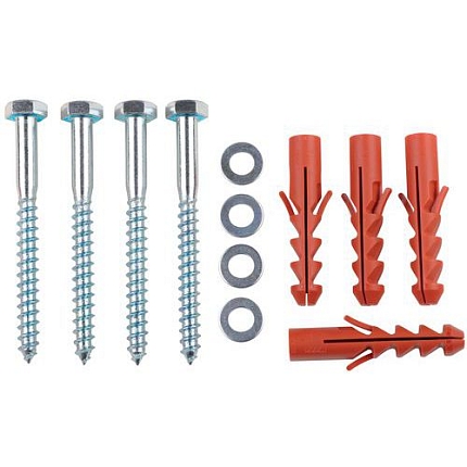 Montážní materiál pro sloupky a bezpečnostní zábrany Crash Stop, sada 4 šrouby + 4 čepy