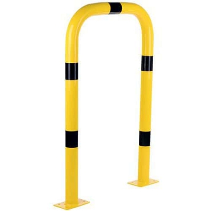 Kovová zábrana Dancop, žlutá/černá, 120 x 75 cm
