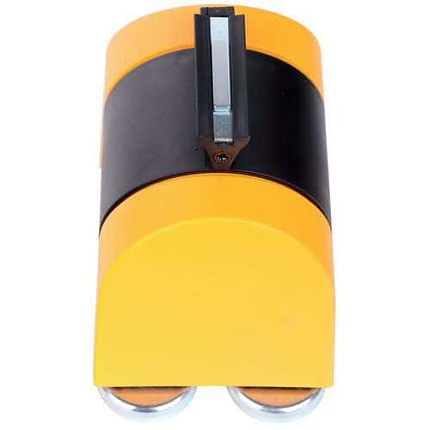 Nástěnný držák s popruhem Dancop 4,6 m, černo/žlutý