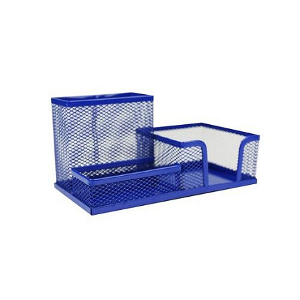 Stojánek drátěný DELI BTS, modrý tmavě