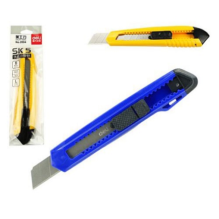 Nůž DELI 160mm odlamovací, žlutý