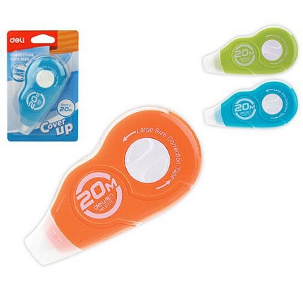 Korekční strojek DELI 5mm x 20m, mix, 24ks