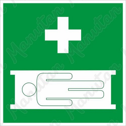 Tabulky bezpečí, fotoluminiscenční - Zdravotnická nosítka