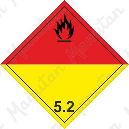 Výstražné ADR tabulky - Organické peroxidy č. 5.2