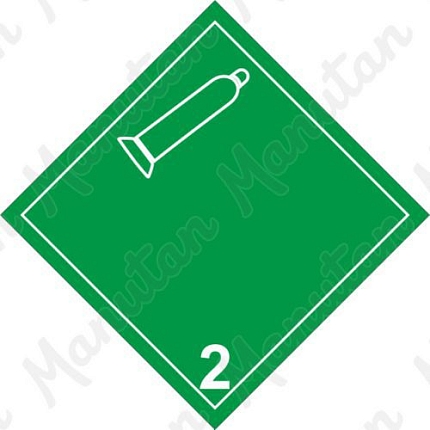 Výstražné ADR tabulky - Nehořlavý nejedovatý plyn č. 2.2 B