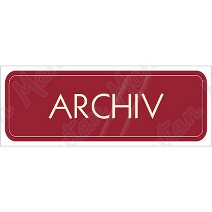 Informační tabulky - Archiv