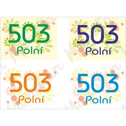 Informační tabulky - Domovní číslo