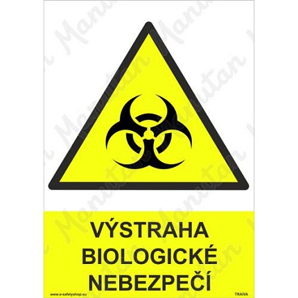 Výstražné tabulky - Výstraha biologické nebezpečí