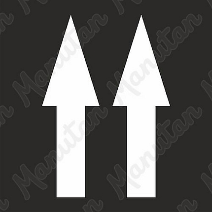 Vodorovné značení - Šablona šipky