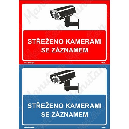 Informační tabulky - Střeženo kamerami se záznamem