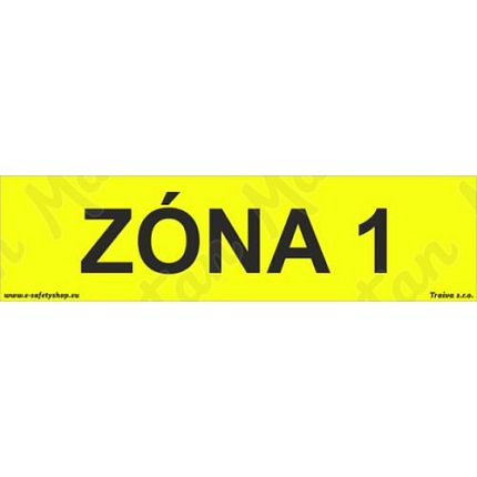Zóna 1, plast 210 x 55 x 0,5 mm